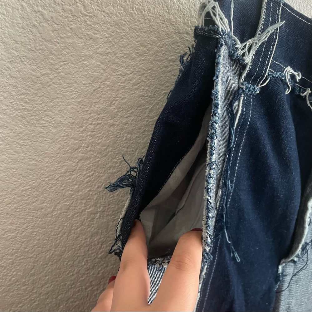 Hibu Studio Multicolor Patchwork Denim Jeans Size… - image 7